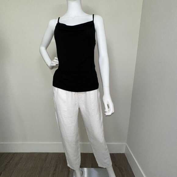 KRISA: NWT, Double Drape Cami, Size - S, M, Color - Black, MSRP - $99 - Picture 2 of 6